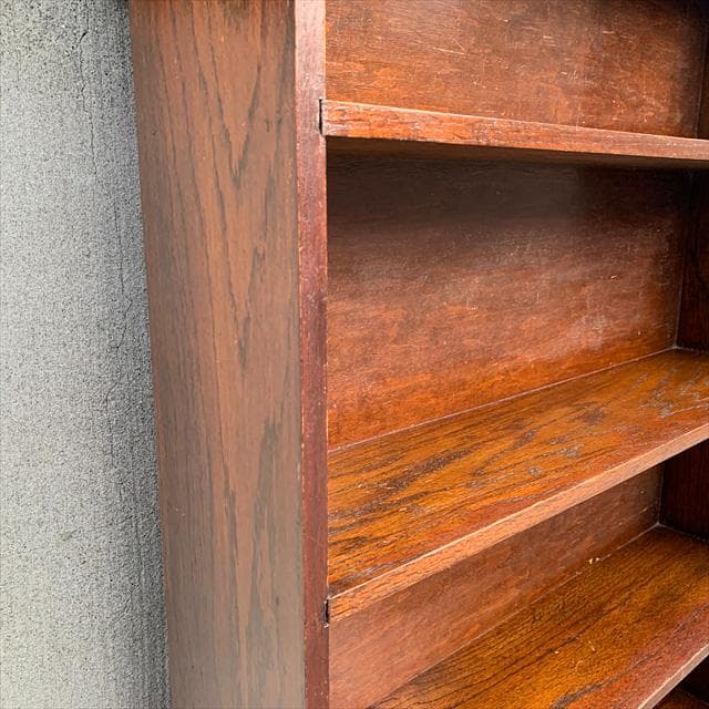 英国アンティーク｜オーク材｜ブックシェルフ/ブックラック｜本棚｜