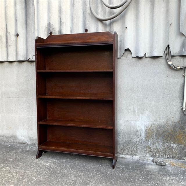 英国アンティーク｜オーク材｜ブックシェルフ/ブックラック｜本棚｜