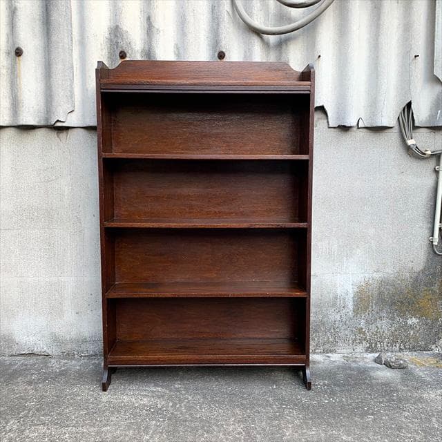 英国アンティーク｜オーク材｜ブックシェルフ/ブックラック｜本棚｜