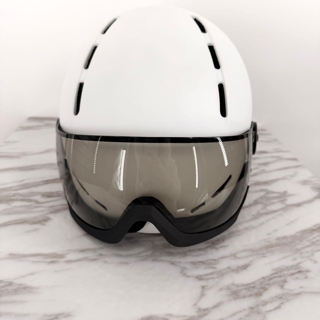 SWANS スキー ヘルメットH80 52-58cm ダイヤル調節 バイザー付き