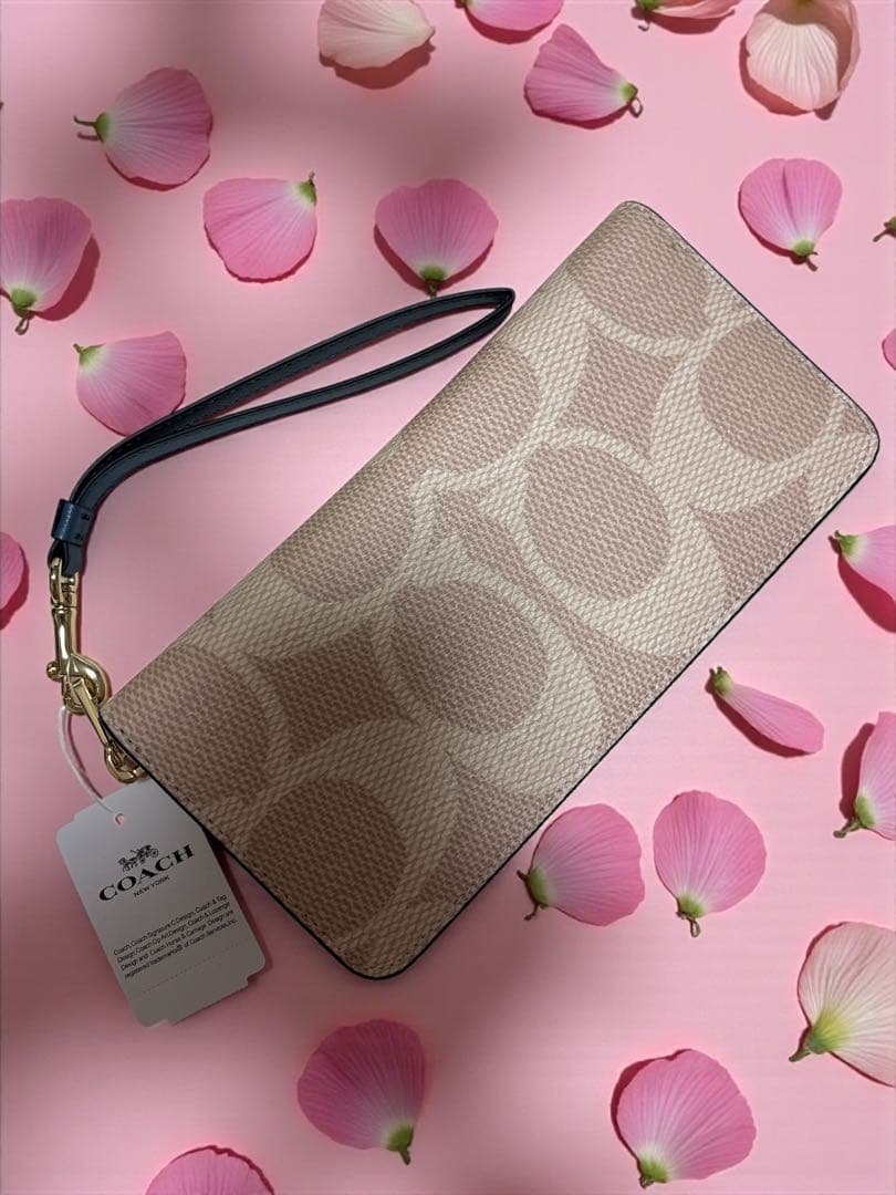 COACH 【新品】長財布アプリコット新品