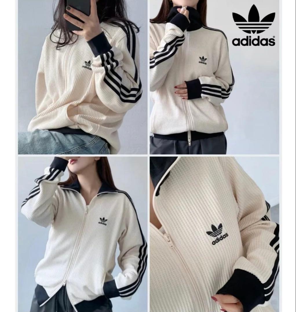 トップス adidas WAFFLE CLASSIC TRACK TOP WONWHI