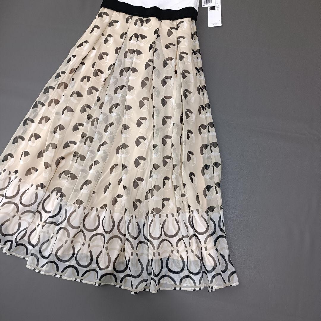 【ダイアグラム】24SS　新品未使用タグ付き マリンニットワンピース　フレア　S