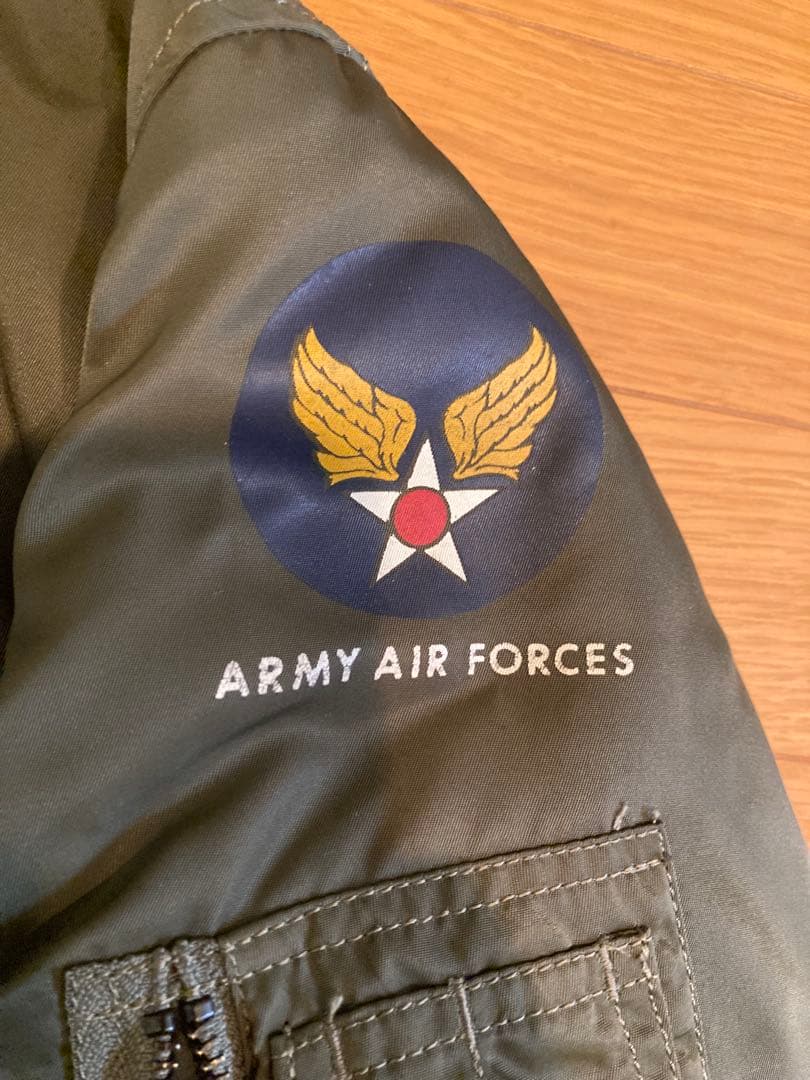 e　MA-1 フライトジャケット army air forces カーキ