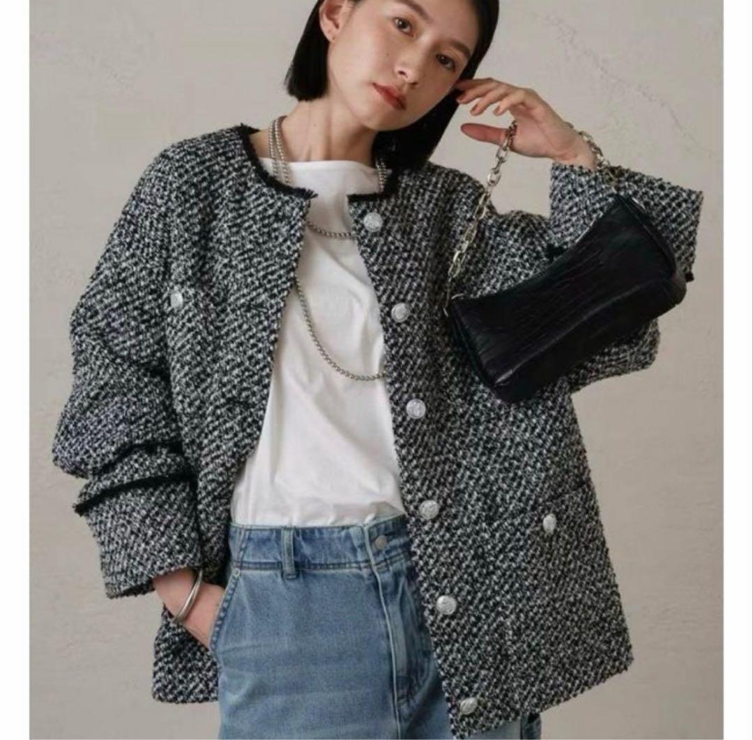 新品未使用/ラウンジドレス ツイードジャケット　フォーマル　卒業　入学式　卒園