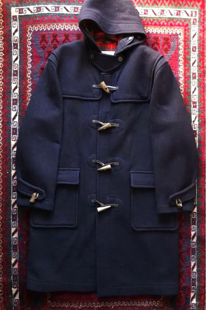 BARACUTA ダッフルコート 40 L相当 バラクータ ネイビー 美品