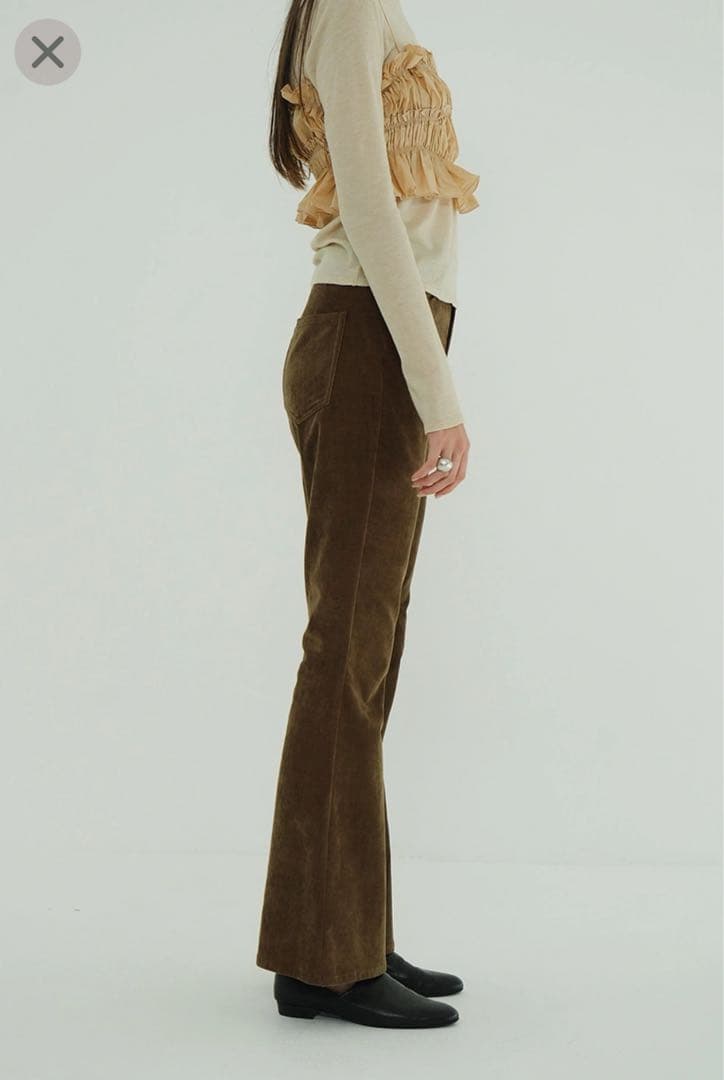 CLANE フレアパンツ　VELVET BELL BOTTOMS
