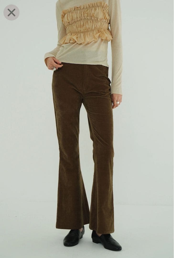 CLANE フレアパンツ　VELVET BELL BOTTOMS