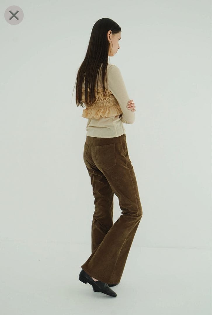 CLANE フレアパンツ　VELVET BELL BOTTOMS