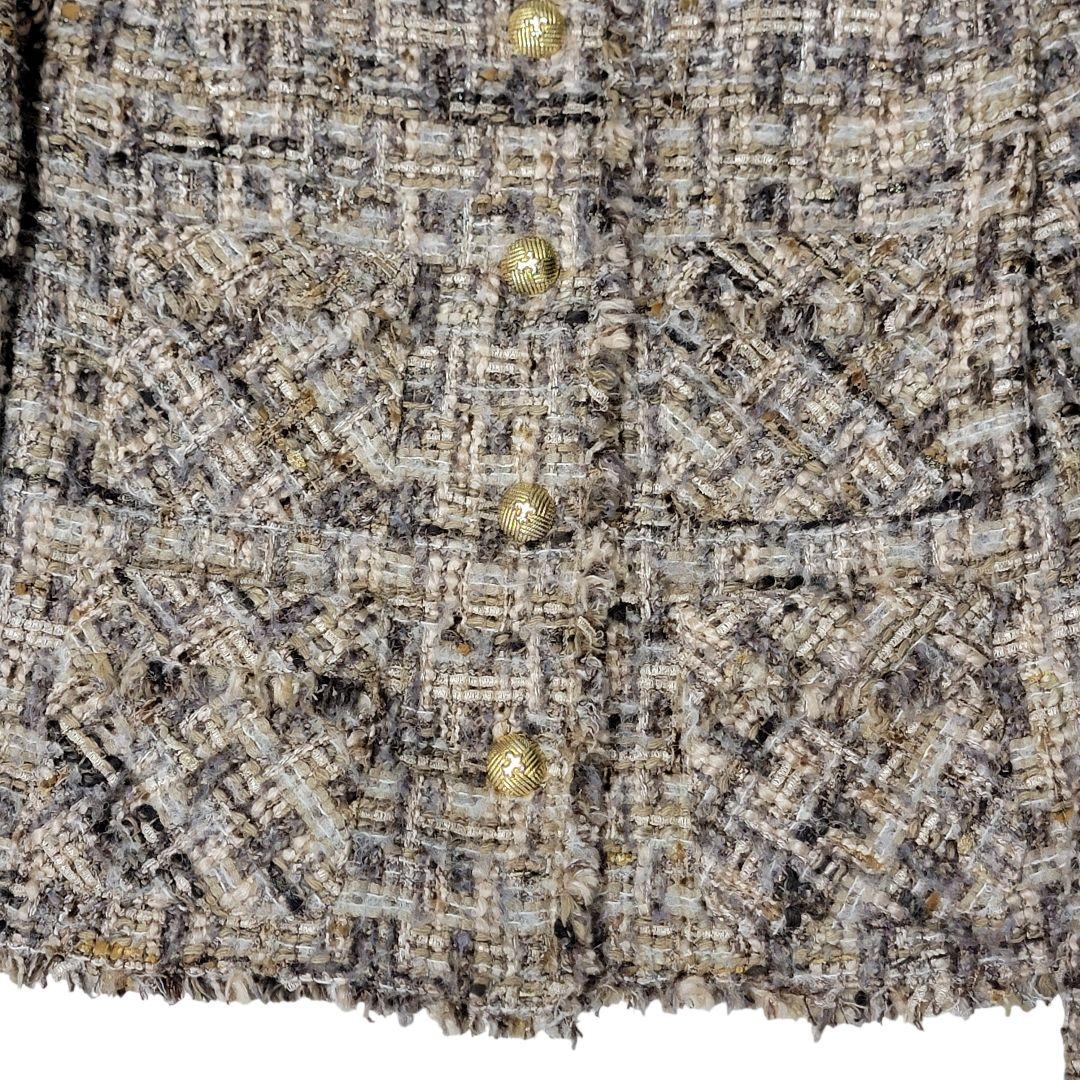 【極美品】ANAYI アナイ tournier社 金ボタン ツイードジャケット