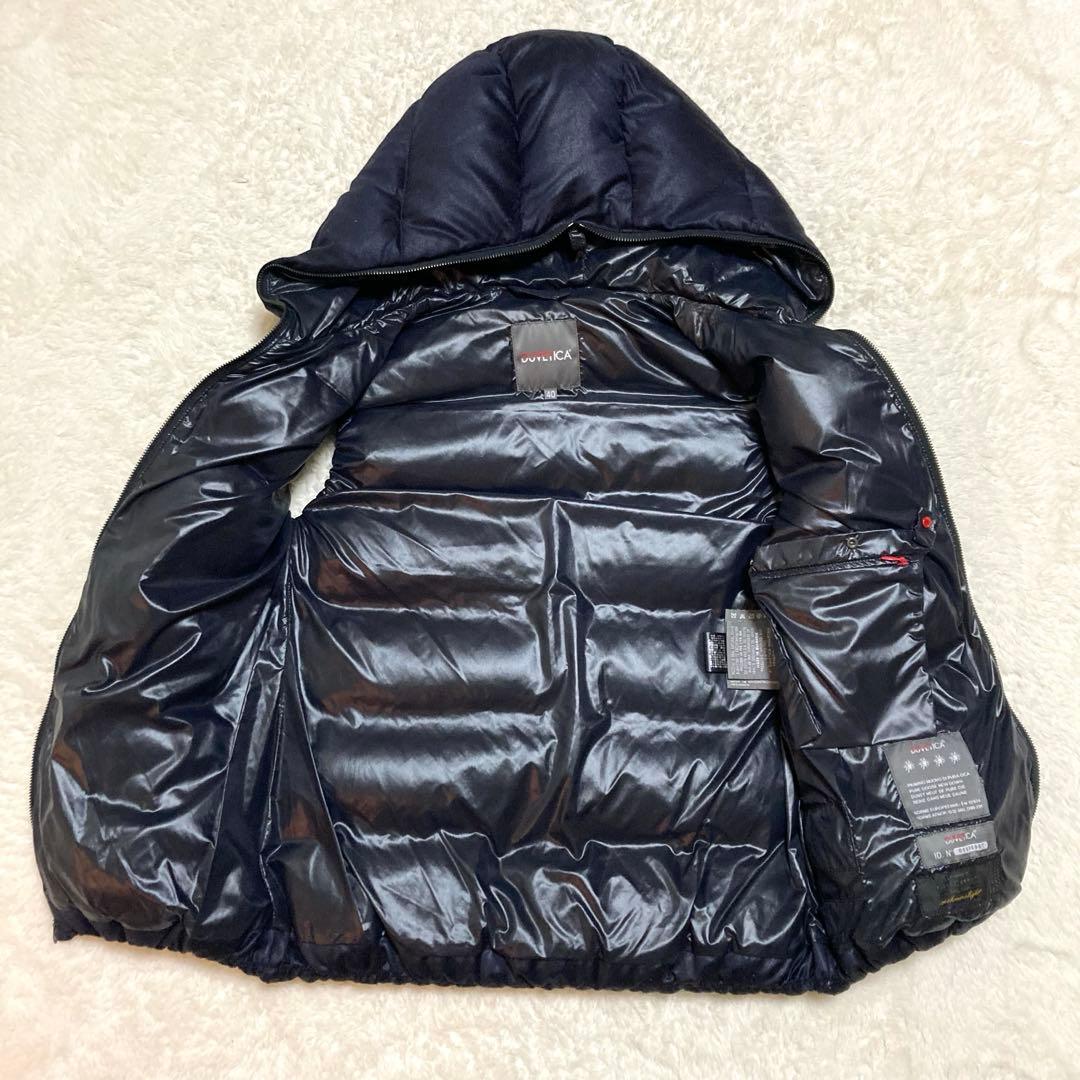 美品 デュベティカ FEBEDUE カシミヤ混 チェルッティ生地 ネイビー 40