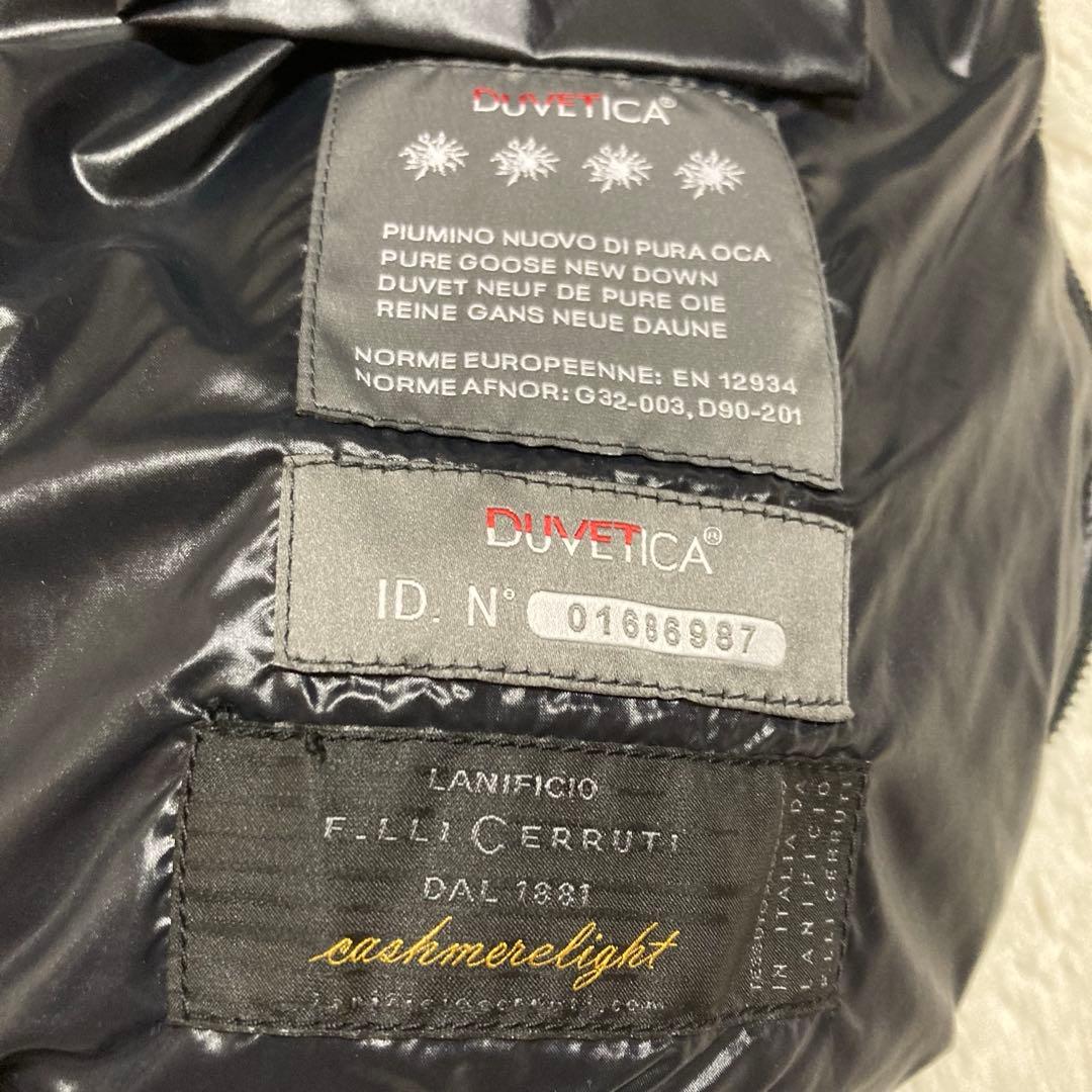 美品 デュベティカ FEBEDUE カシミヤ混 チェルッティ生地 ネイビー 40