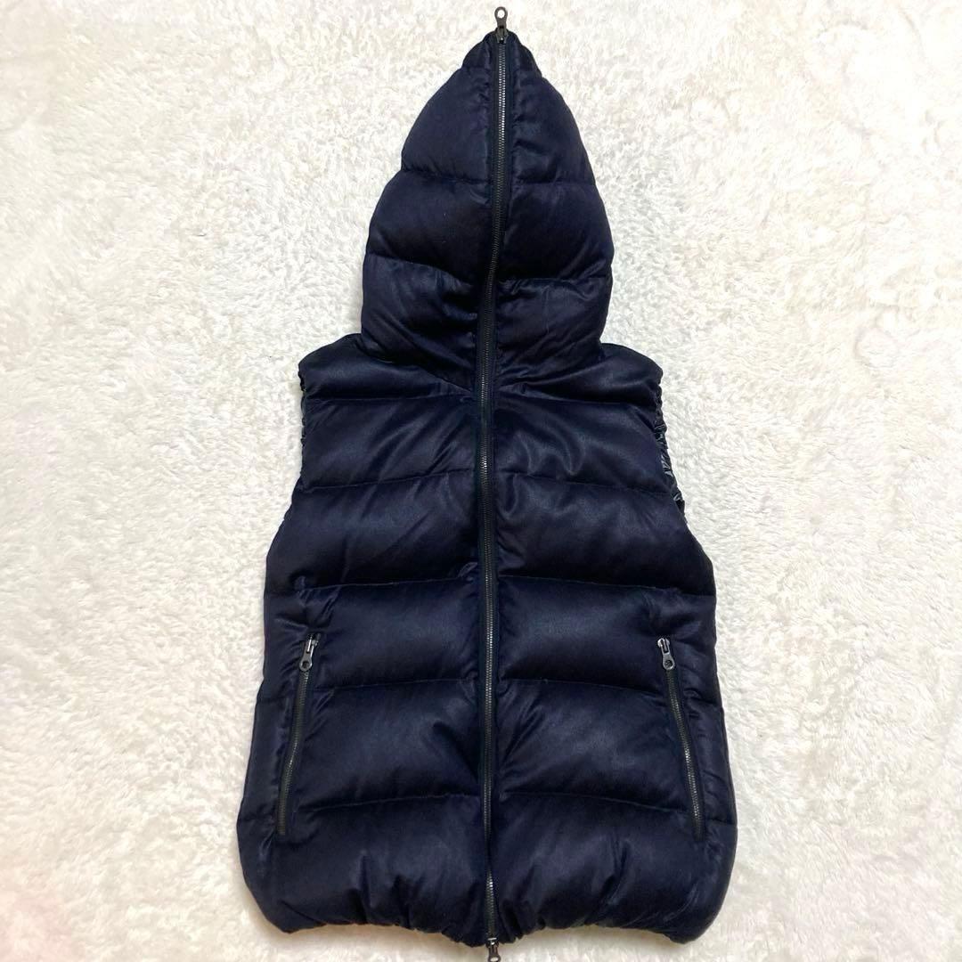 美品 デュベティカ FEBEDUE カシミヤ混 チェルッティ生地 ネイビー 40