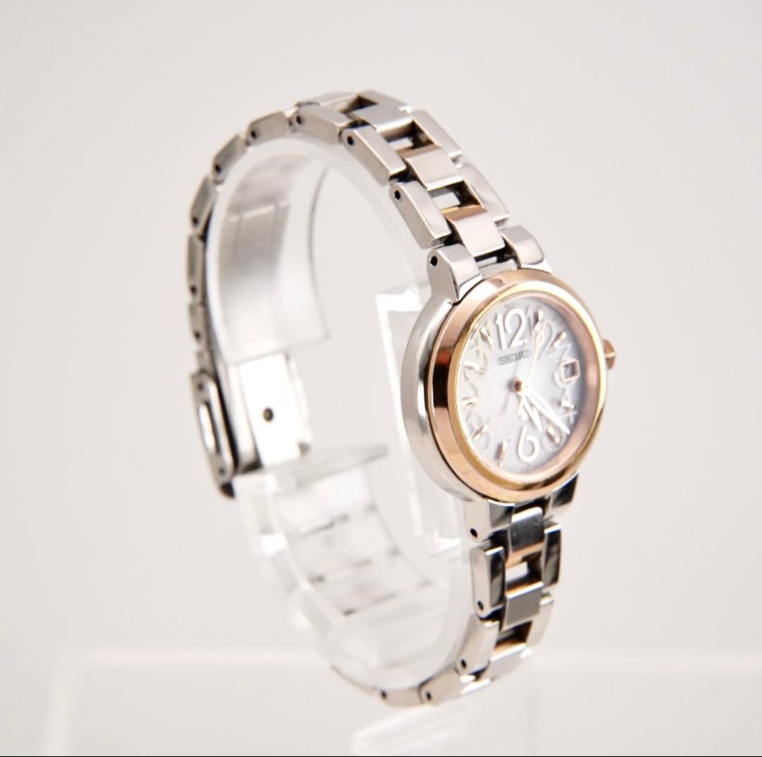 【回路検査済】SEIKO　セイコー ルキア デイト 電波ソーラー　腕時計