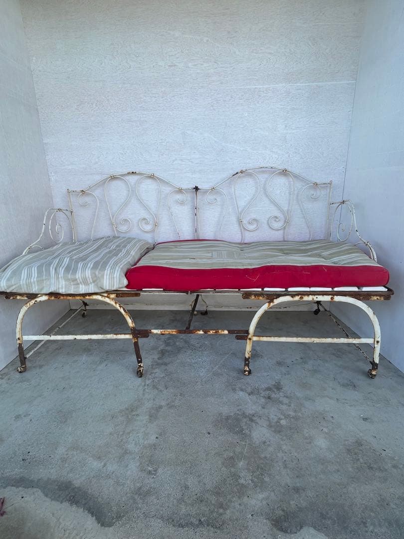 アンティーク/フランス/フレンチ/シャビー /ベッド/ソファ/アイアン/店舗什器