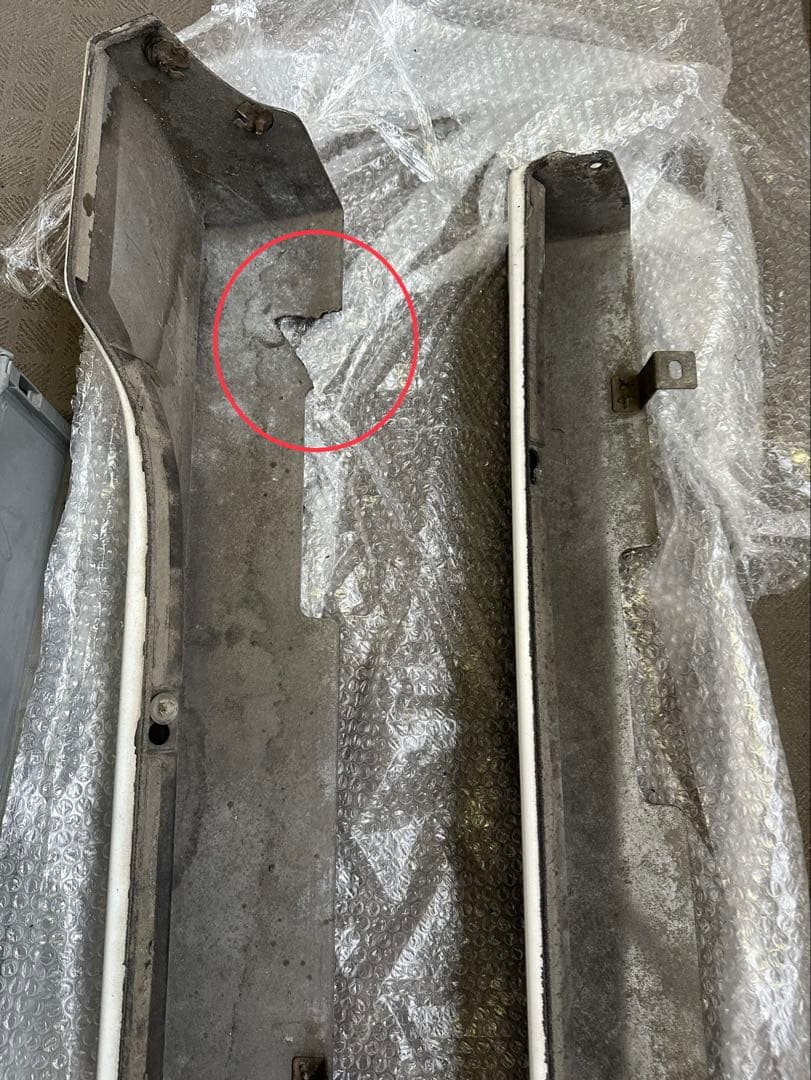 ま*が様 RX-8 MAZDASPEED サイドスカート　ホワイト　直接引取歓迎