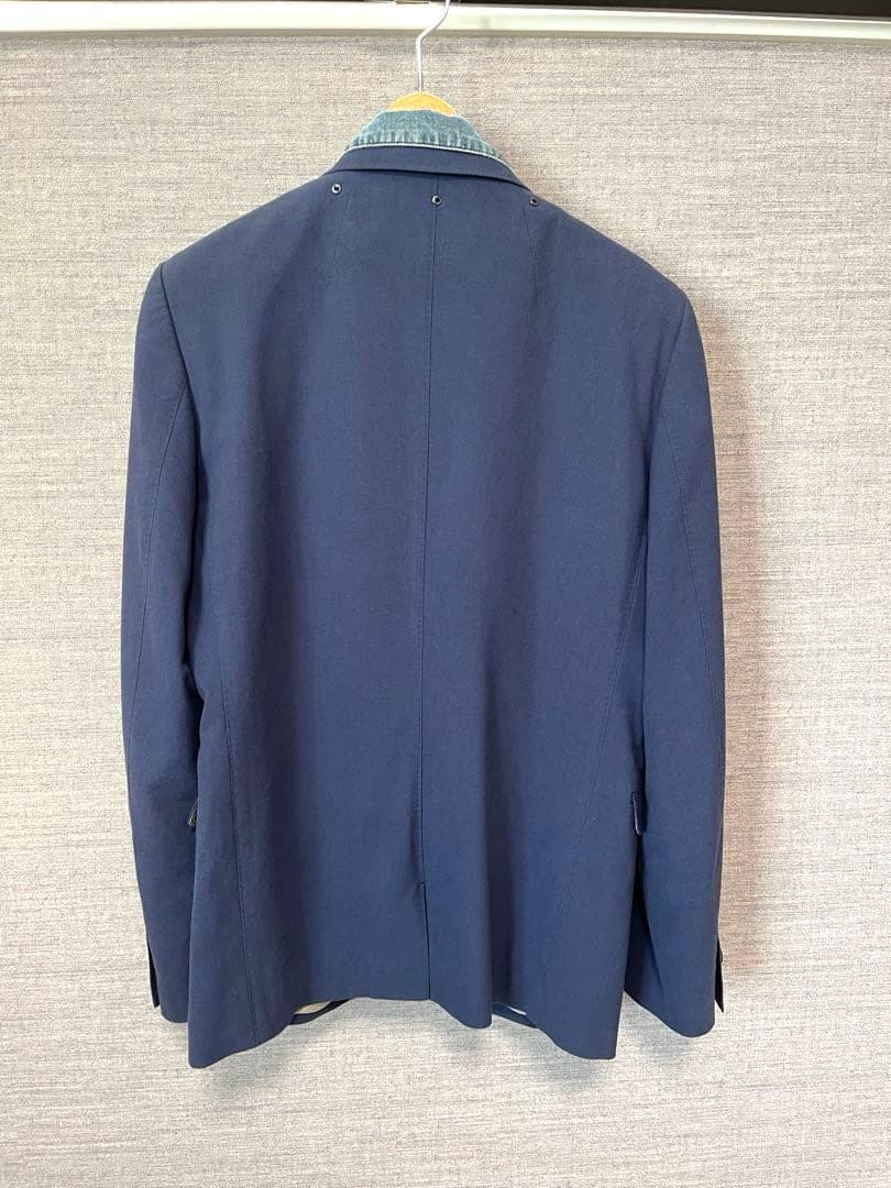 MIHARA YASUHIRO ブルーグレー セットアップ デニム襟 サイズ44