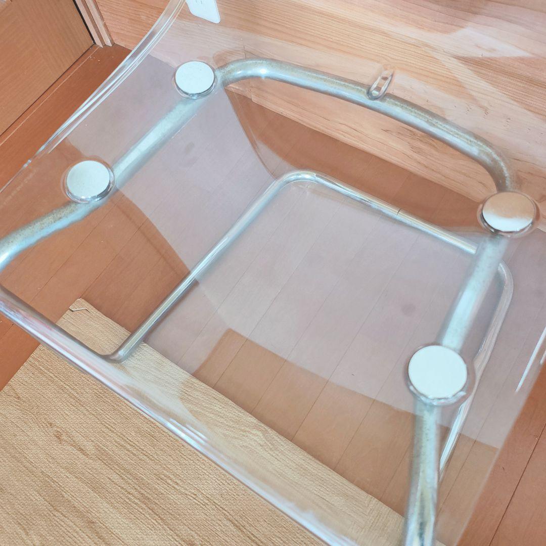 【ジョージ】2脚 IKEAトービアス ダイニングチェア　椅子 クリア