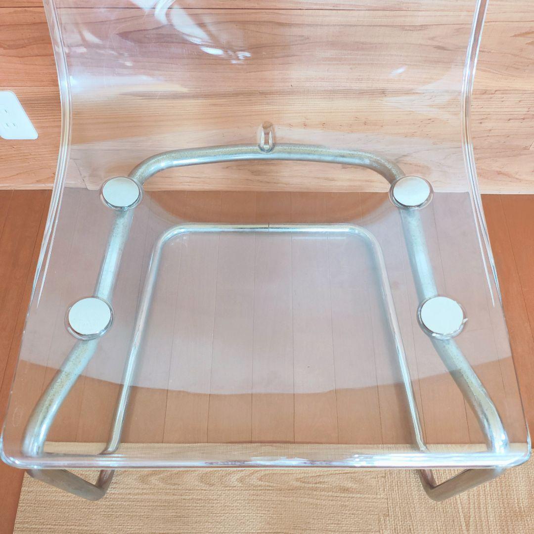 【ジョージ】2脚 IKEAトービアス ダイニングチェア　椅子 クリア