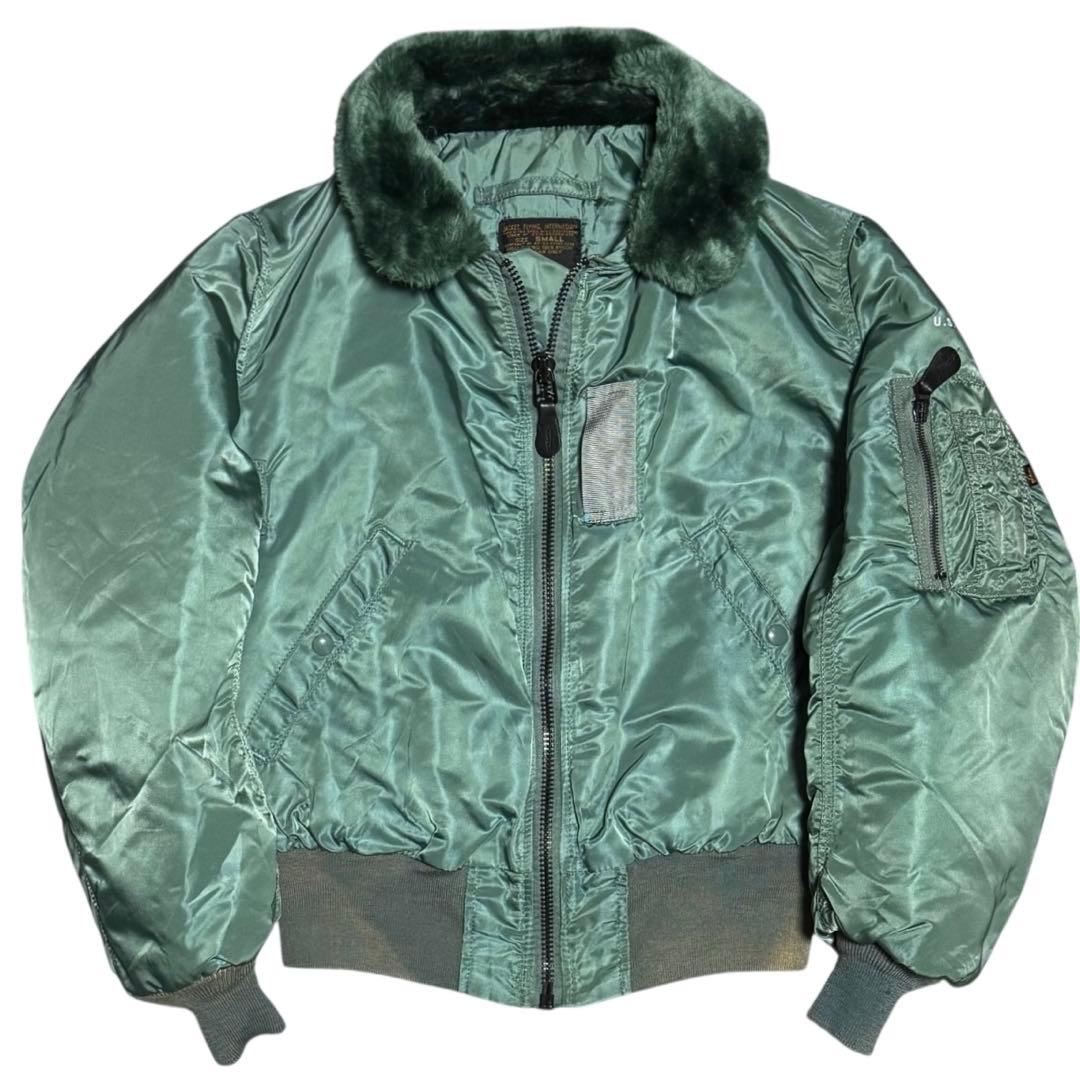 ALPHA 50s復刻 USA製 B-15D フライトジャケット セージグリーン
