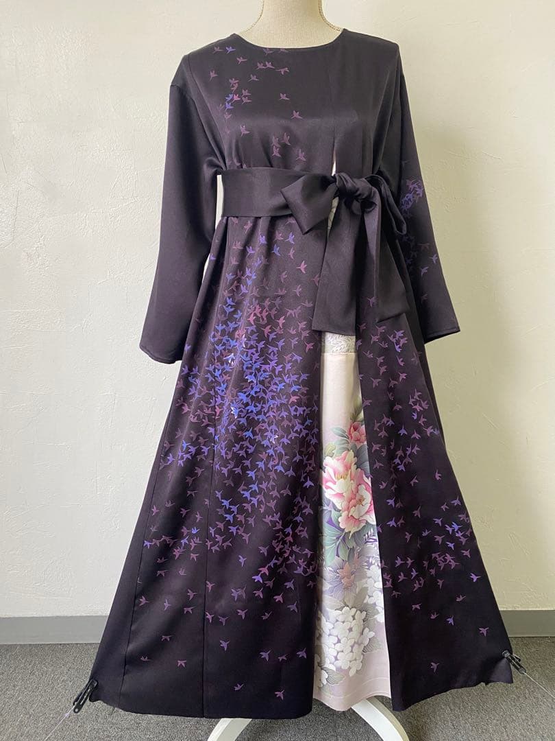3282 着物　リメイク　ドレス　ワンピース