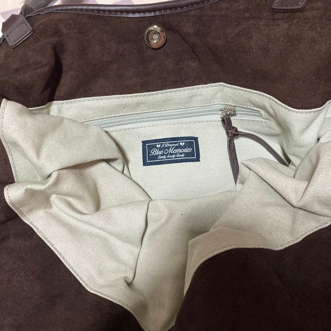 BadBlue トートバッグ ブラウン ドット