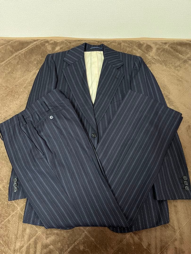 70s vintage セットアップ スーツ ブーツカット ストライプ