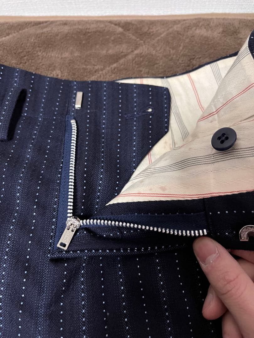 70s vintage セットアップ スーツ ブーツカット ストライプ