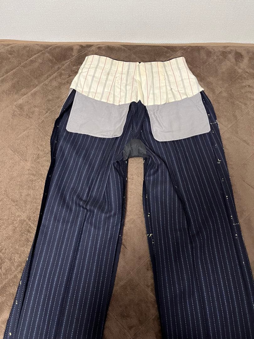 70s vintage セットアップ スーツ ブーツカット ストライプ