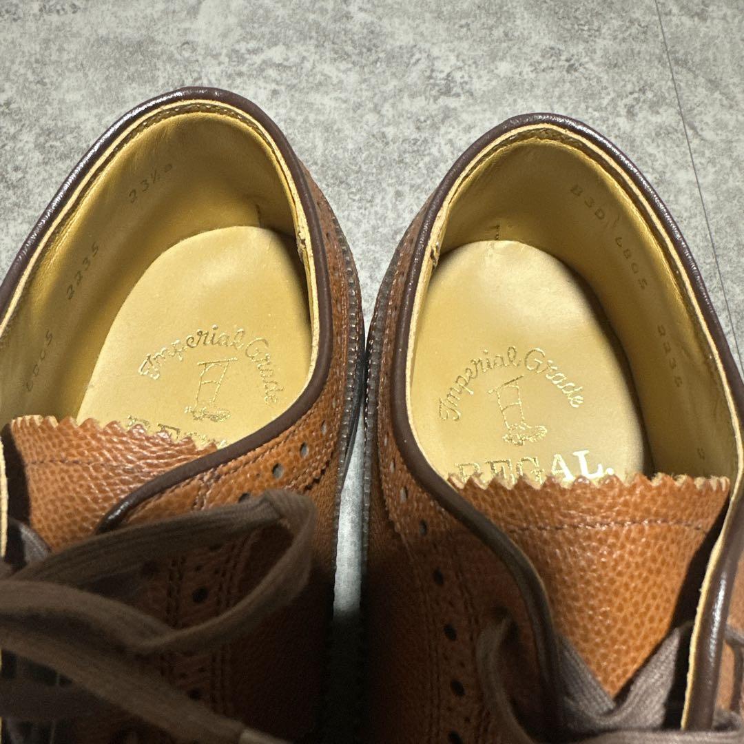 REGAL インペリアルグレード ウイングチップ 2235 シボ革 23.5cm