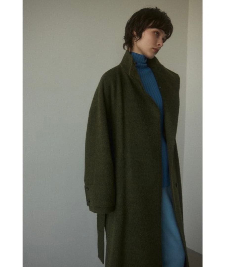 【値下げ】BLACK BY MOUSSY/スタンドカラーウールコート