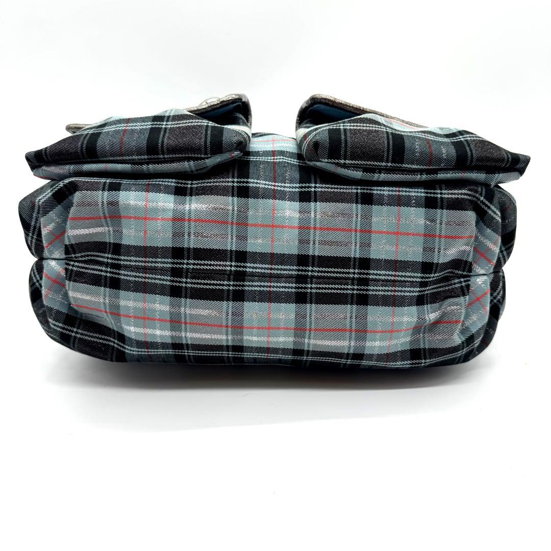 希少 Coach shoulder bag 2way check pattern