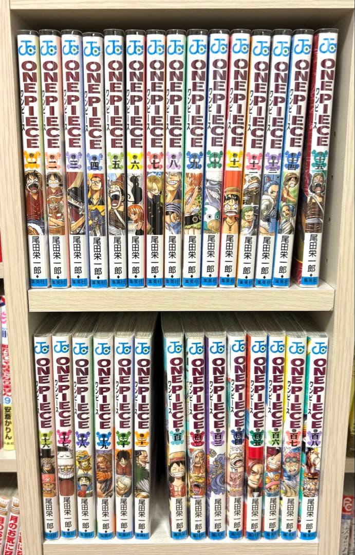 少年漫画ONE PIECE 1〜21巻、100〜108巻セット
