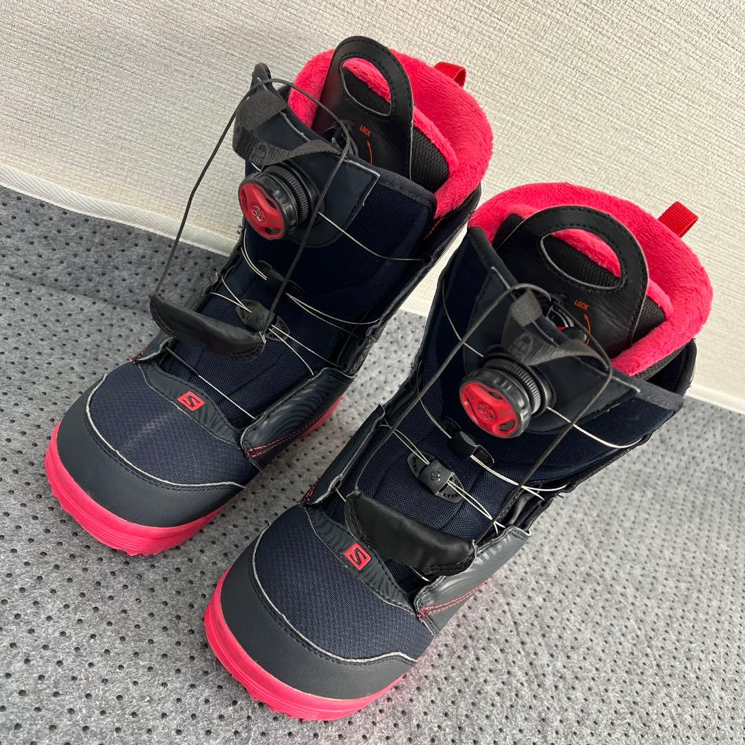 ２回使用 レディース 23cm SALOMON PEARL BOA ブーツ