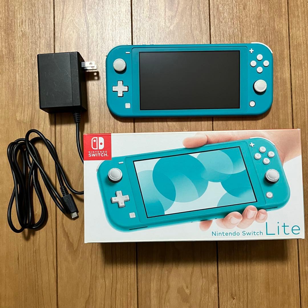 Nintendo Switch Lite ターコイズ 本体・ACアダプター・箱