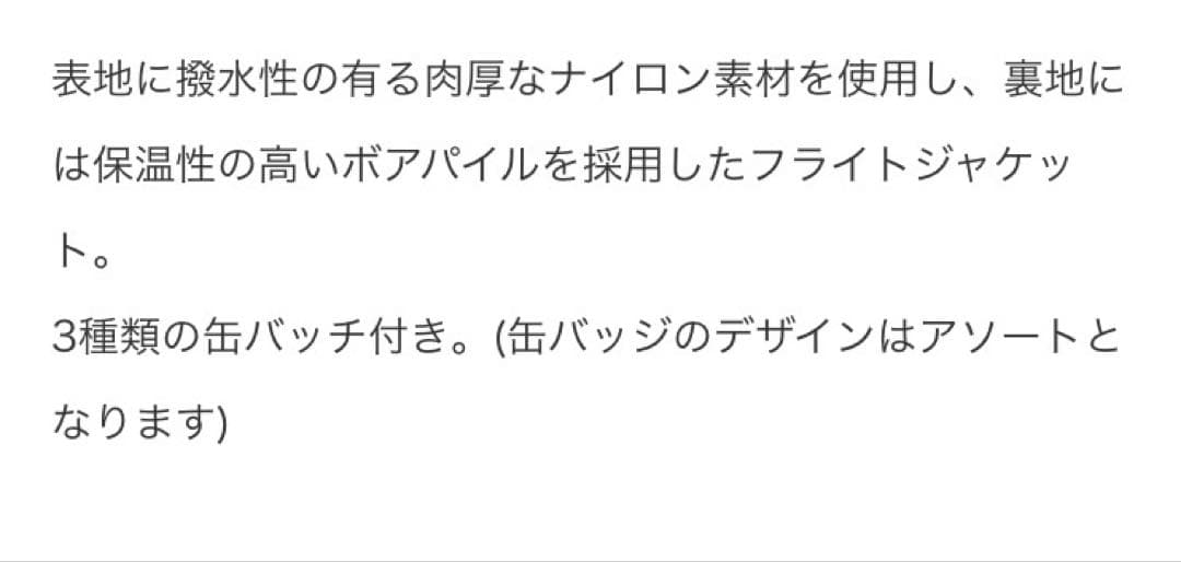 デッドストック2016AW グッドイナフ FLIGHT JK