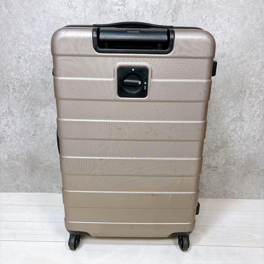 無印良品 MUJI バーを自由に調節できるハードキャリーケース 62L ベージュ