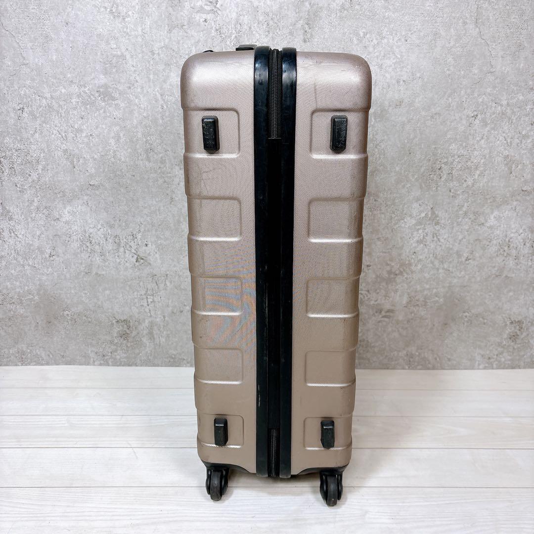 無印良品 MUJI バーを自由に調節できるハードキャリーケース 62L ベージュ