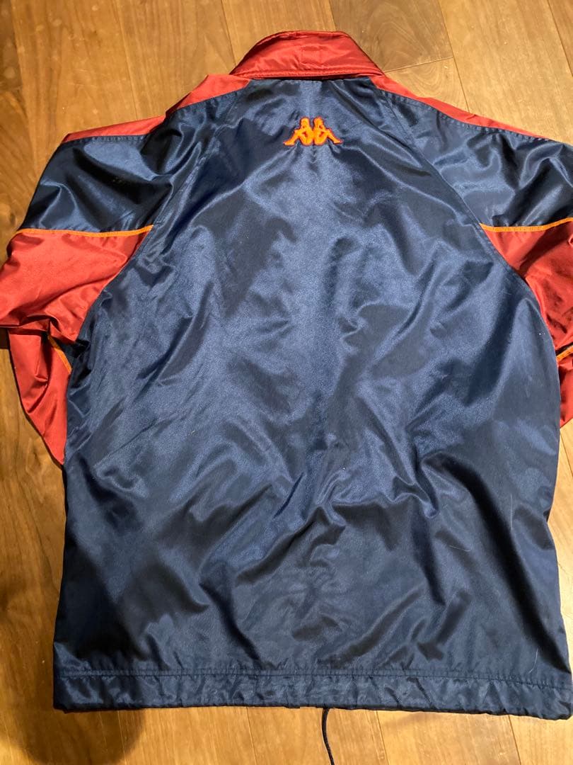 90s ASローマ Kappa ナイロンジャケット 2XL