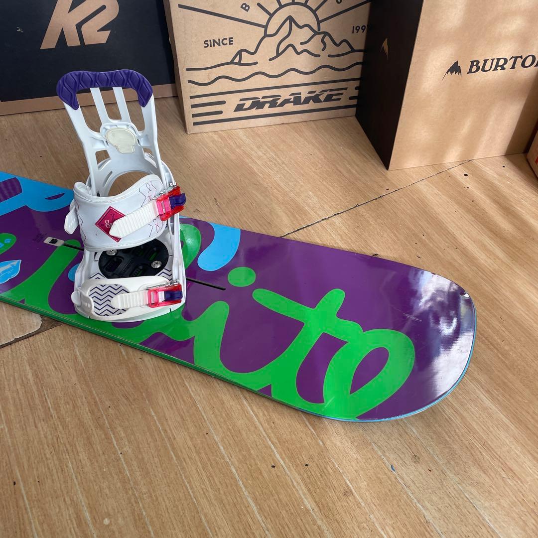 BURTON×SALOMON　バートン　スノーボード　サロモン　バインディング付