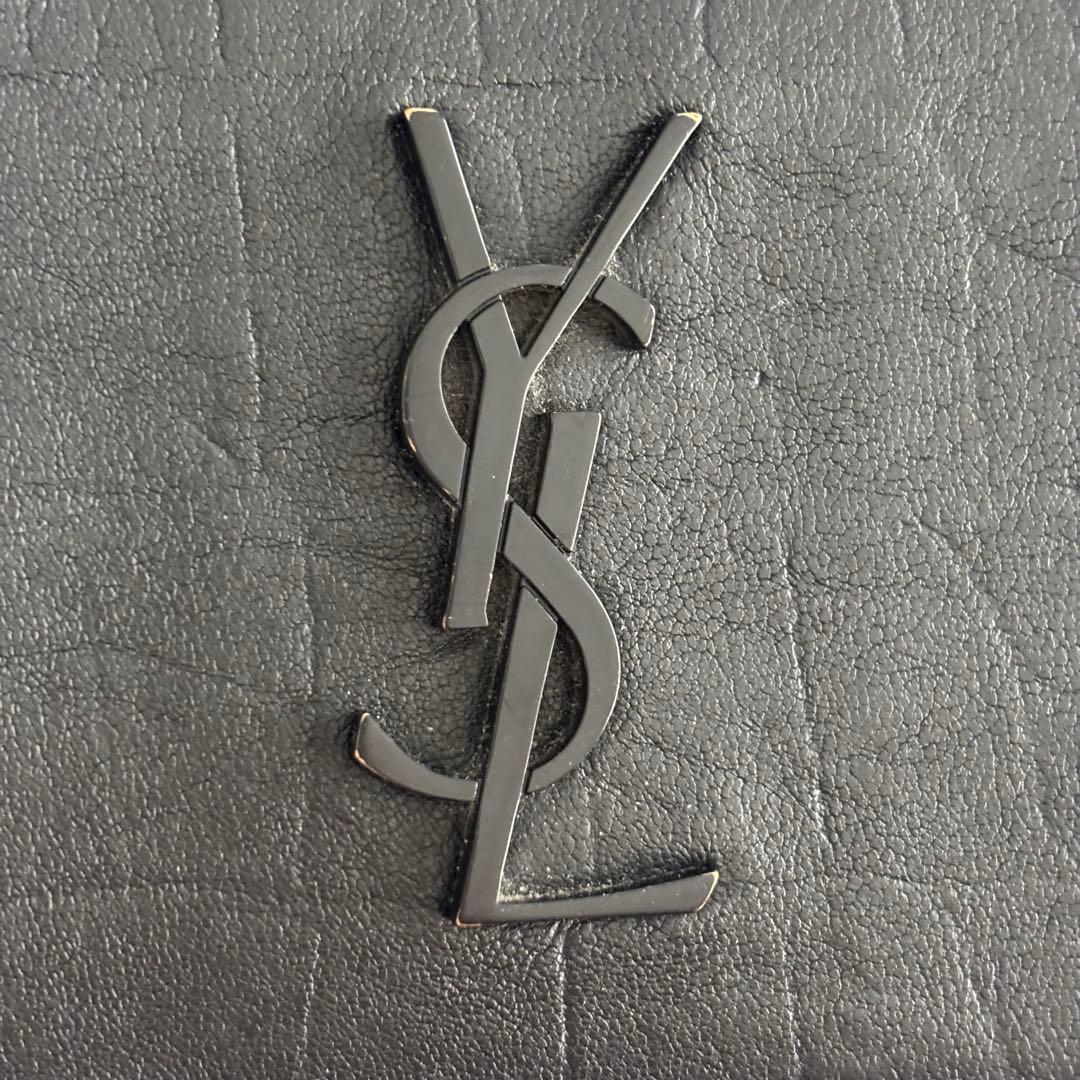YSL イヴサンローラン マネークリップ カサンドラロゴ ブラック