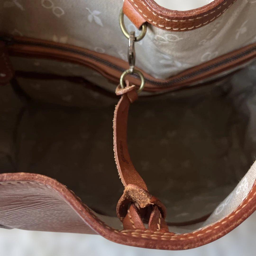 美品　genten ゲンテン　トートバッグ　牛革　工具ロゴ　肩がけ　大容量