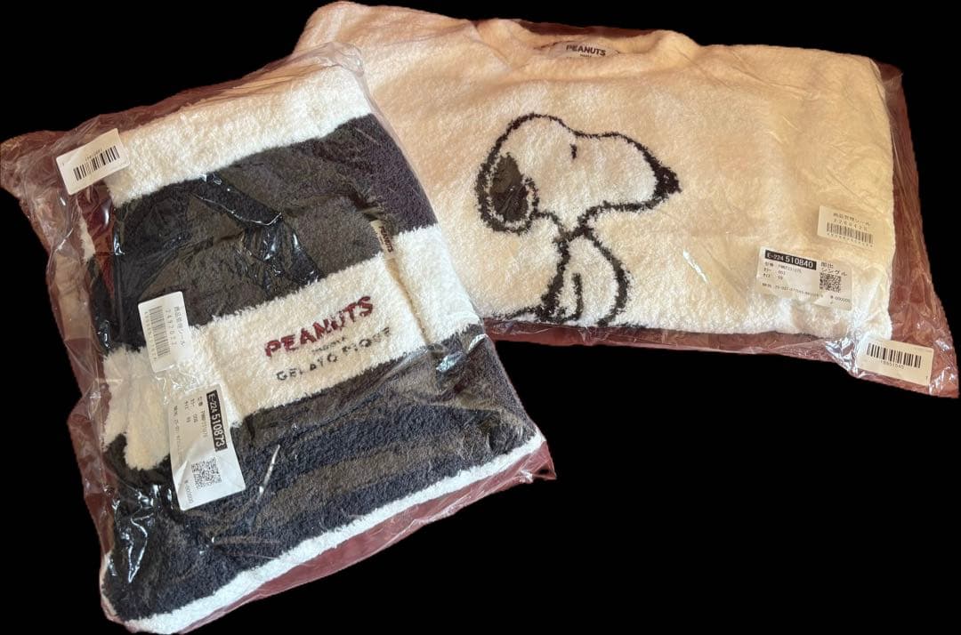 ＜ジェラートピケ＞スヌーピー フリースルームウェアセット【新品・未使用品】