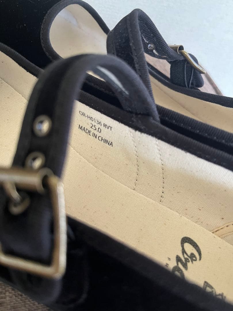 Orcival ストラップシューズ　ブラック　25.0cm