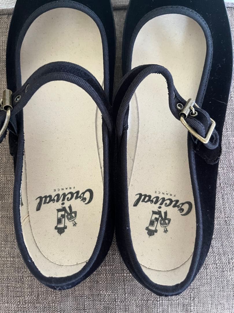 Orcival ストラップシューズ　ブラック　25.0cm