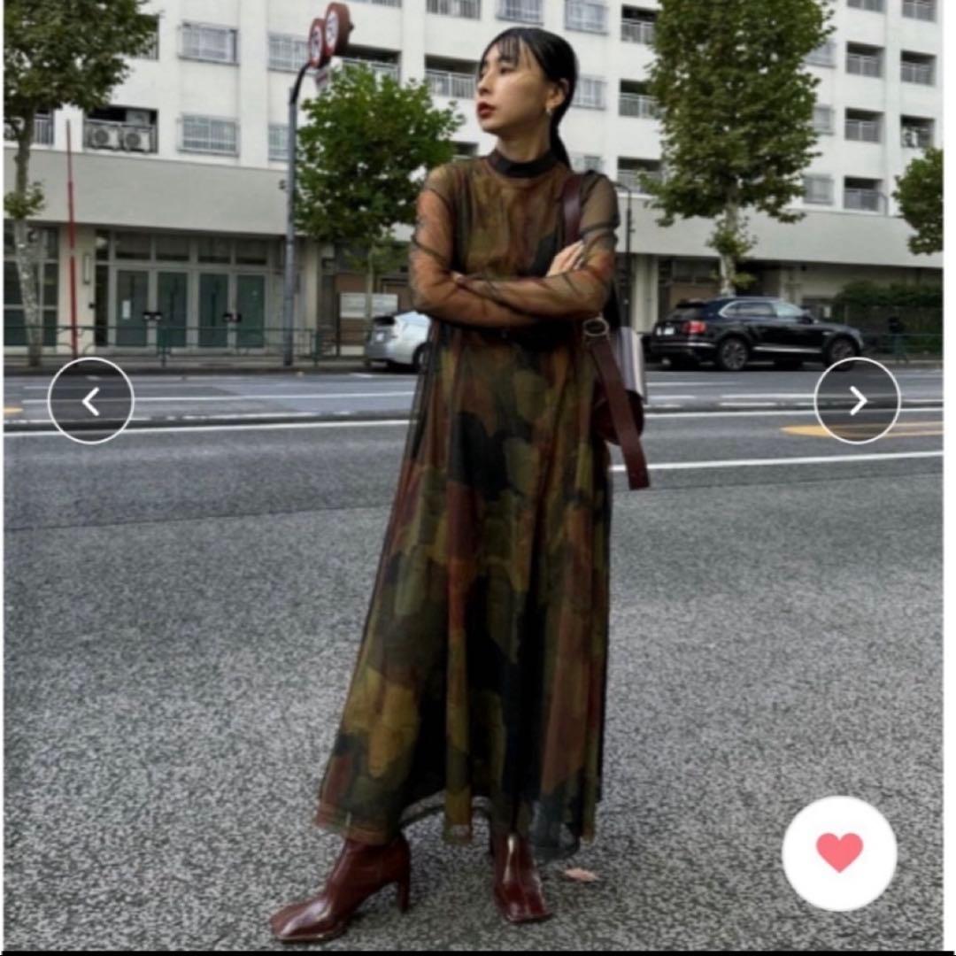 【試着のみ】アメリヴィンテージ　UND GYPSUM ART DRESS