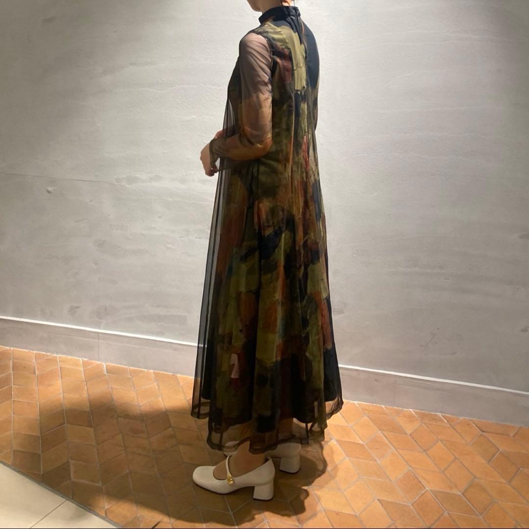 【試着のみ】アメリヴィンテージ　UND GYPSUM ART DRESS