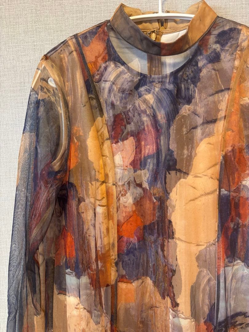 【試着のみ】アメリヴィンテージ　UND GYPSUM ART DRESS