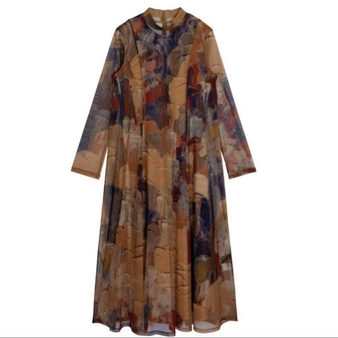 【試着のみ】アメリヴィンテージ　UND GYPSUM ART DRESS