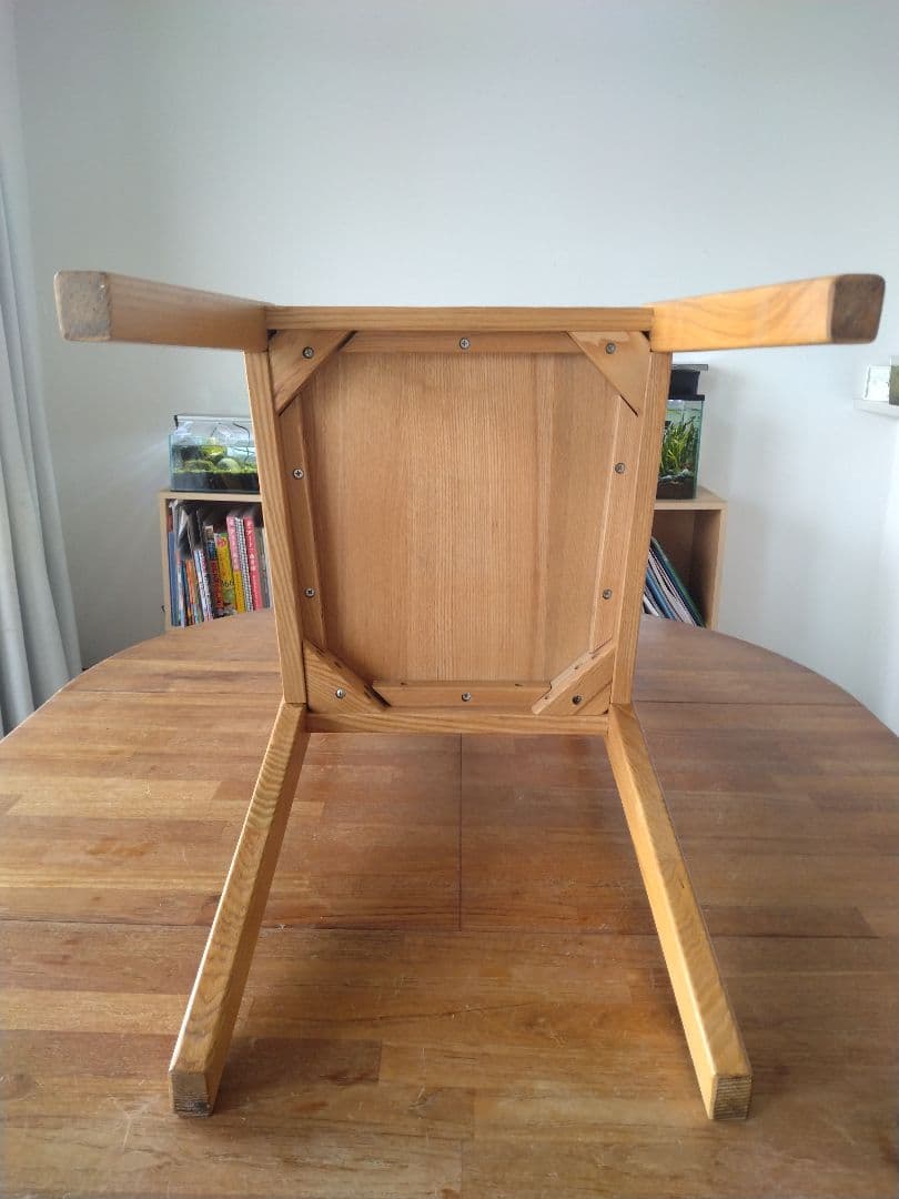 【てつのつるぎ】MUJI無印良品 タモ無垢材チェア2脚/ダイニング